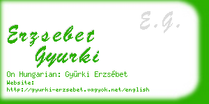 erzsebet gyurki business card