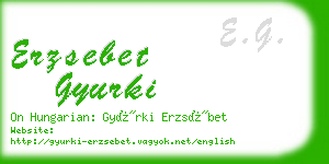 erzsebet gyurki business card